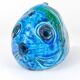 Blue enamelled fish sculpture Rimini by Aldo Londi Bitossi, Italy, 1950s