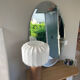 Grand miroir ovale vintage