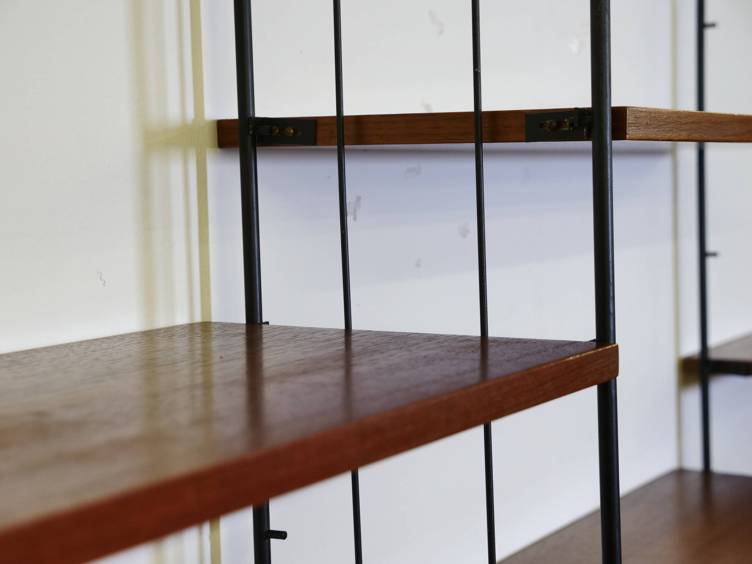 Modular teak storage unit in mid-century style, set of 12, 1960s.