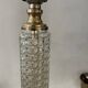 Brass, glass and crystal lamp v