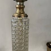 Brass, glass and crystal lamp v