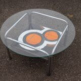 Ceramic coffee table, vintage 1970s design