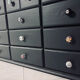 Buffet / commode completely revamped – unique piece – numerous drawers