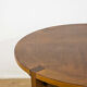 Extendable solid wood round table – 1970s modernist design