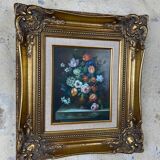 Still Life late 19th century A.Vianni Oil on Wood