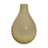 Murano vase in vintage cream glass 30 cm