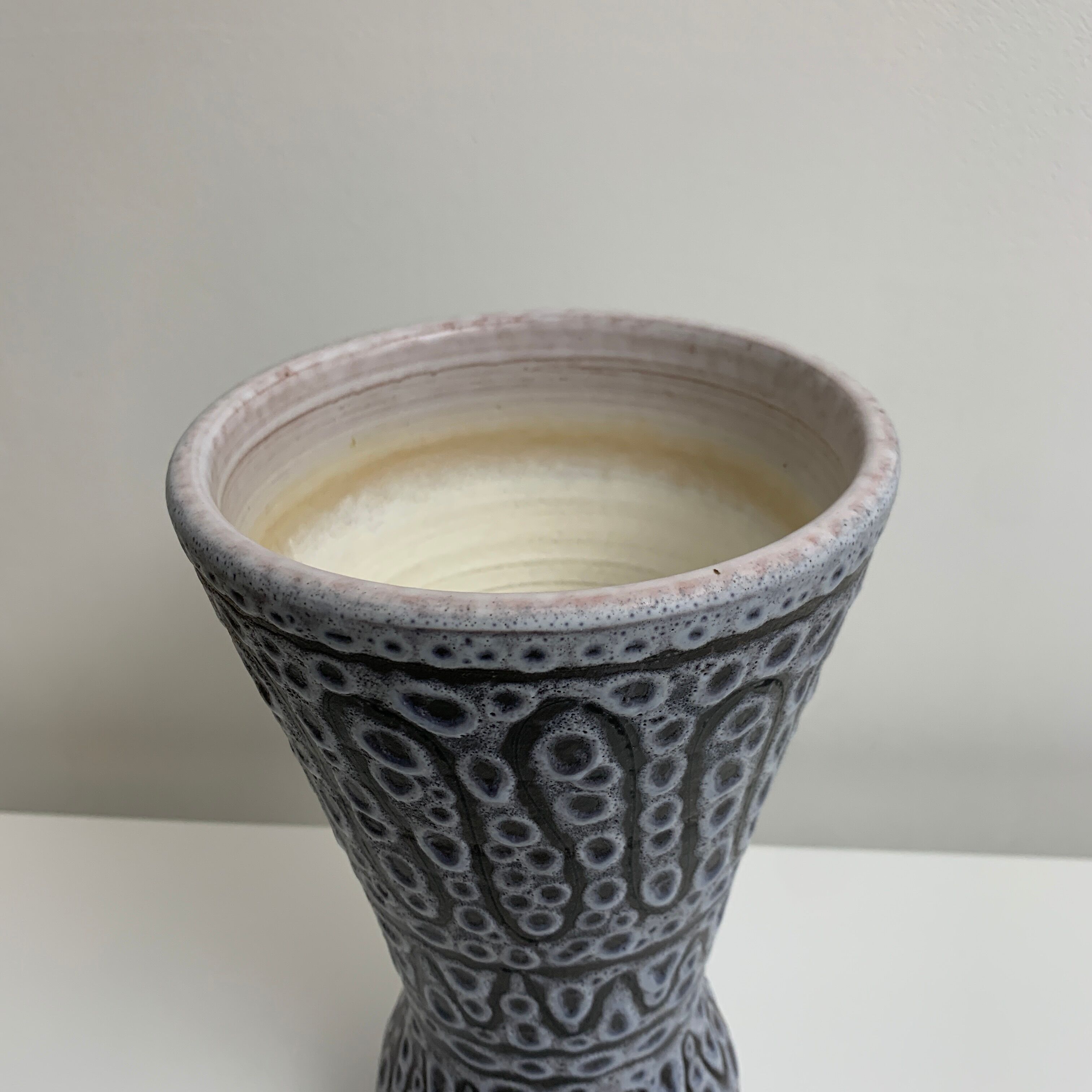 Vintage ceramic vase by Jean Austruy 27 cms