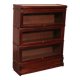 Globe Wernicke Library in mahogany, consisting of 3 pieces.