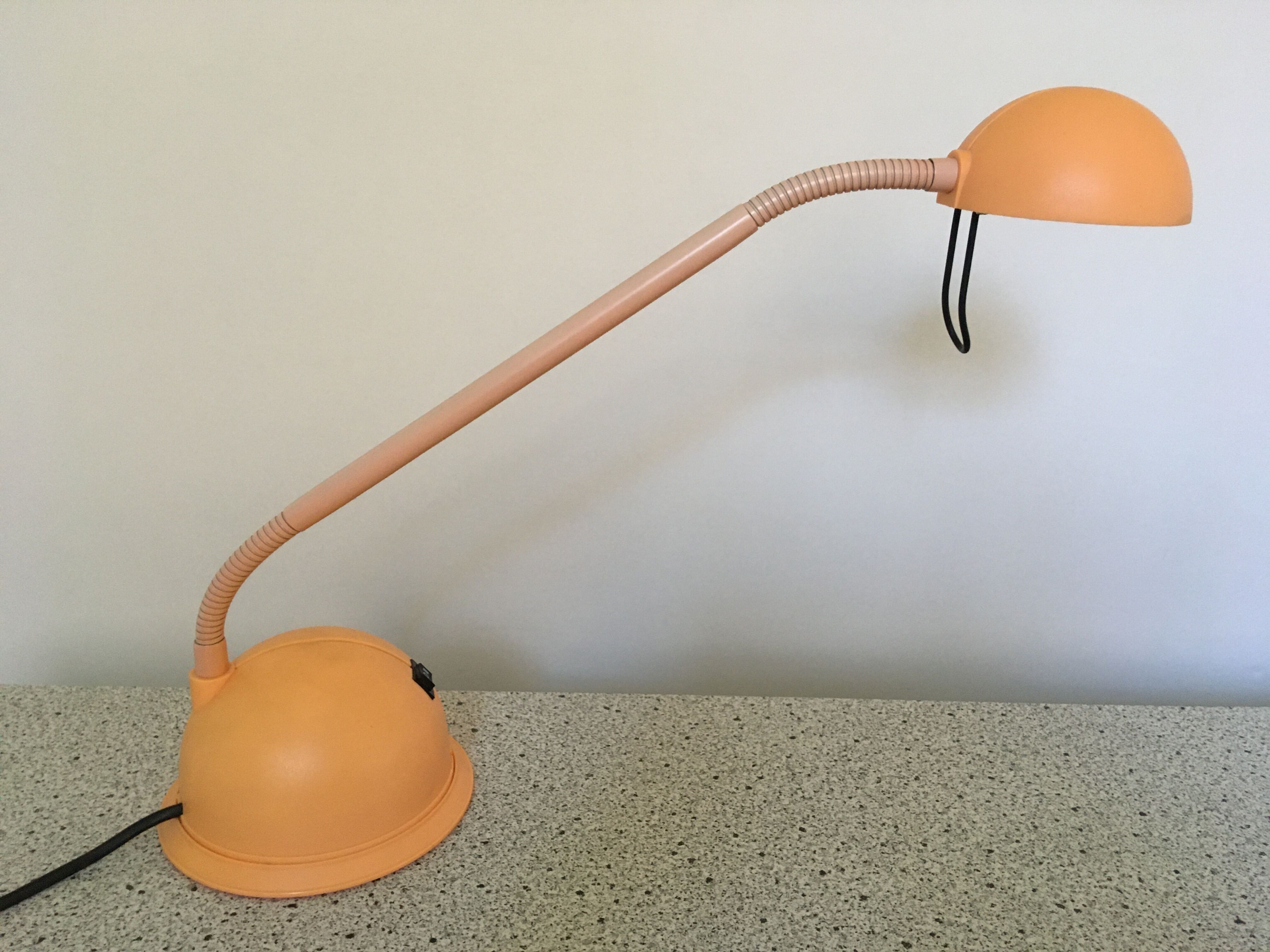 Vintage orange desk lamp