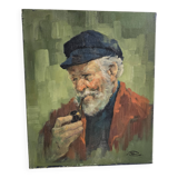 Oil on canvas "The Sailor"