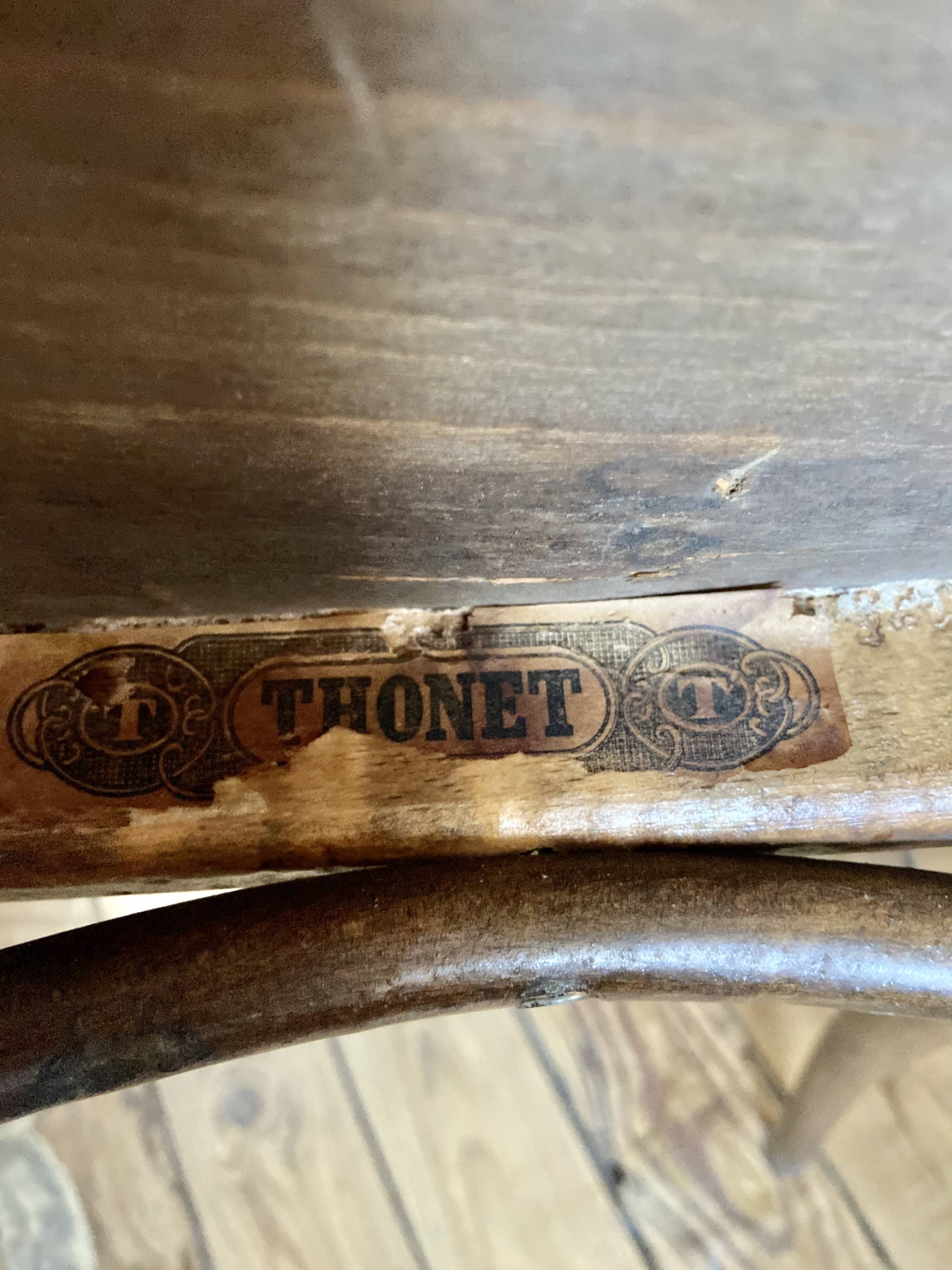 Set of 4 Thonet bistro chairs