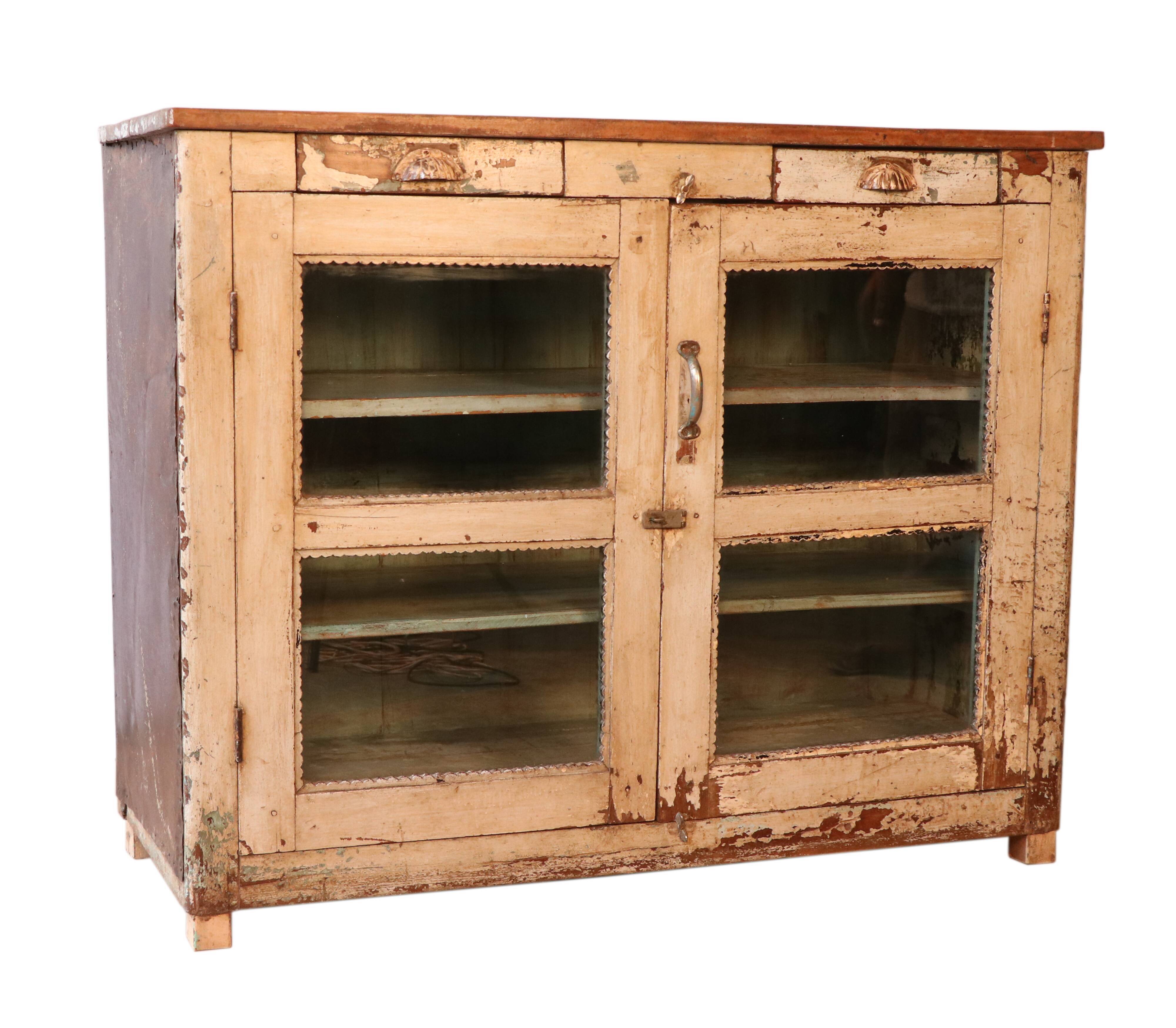 Old original Burmese teak teak sideboard original unbleached patina