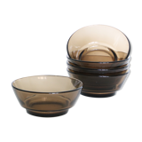 Verreco bowls in grey smoked glass