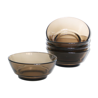 Verreco bowls in grey smoked glass