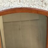 Rounded mirror teak 1950 - 79x35cm