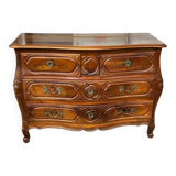 Louis XV Tomb Commode In Walnut From the 18th Century