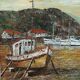 Marine oil on canvas signed