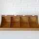 Vintage Wall Wooden Shelf / Mid Century Mail Organizer / Key Holder