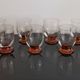 10 Art-Deco red wine glasses blown 1930