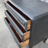 Chest of drawers black patina