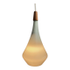 Holmegaard grey glass hanging lamp 1960s