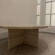 Table basse ronde en travertin, Italy, 1970s