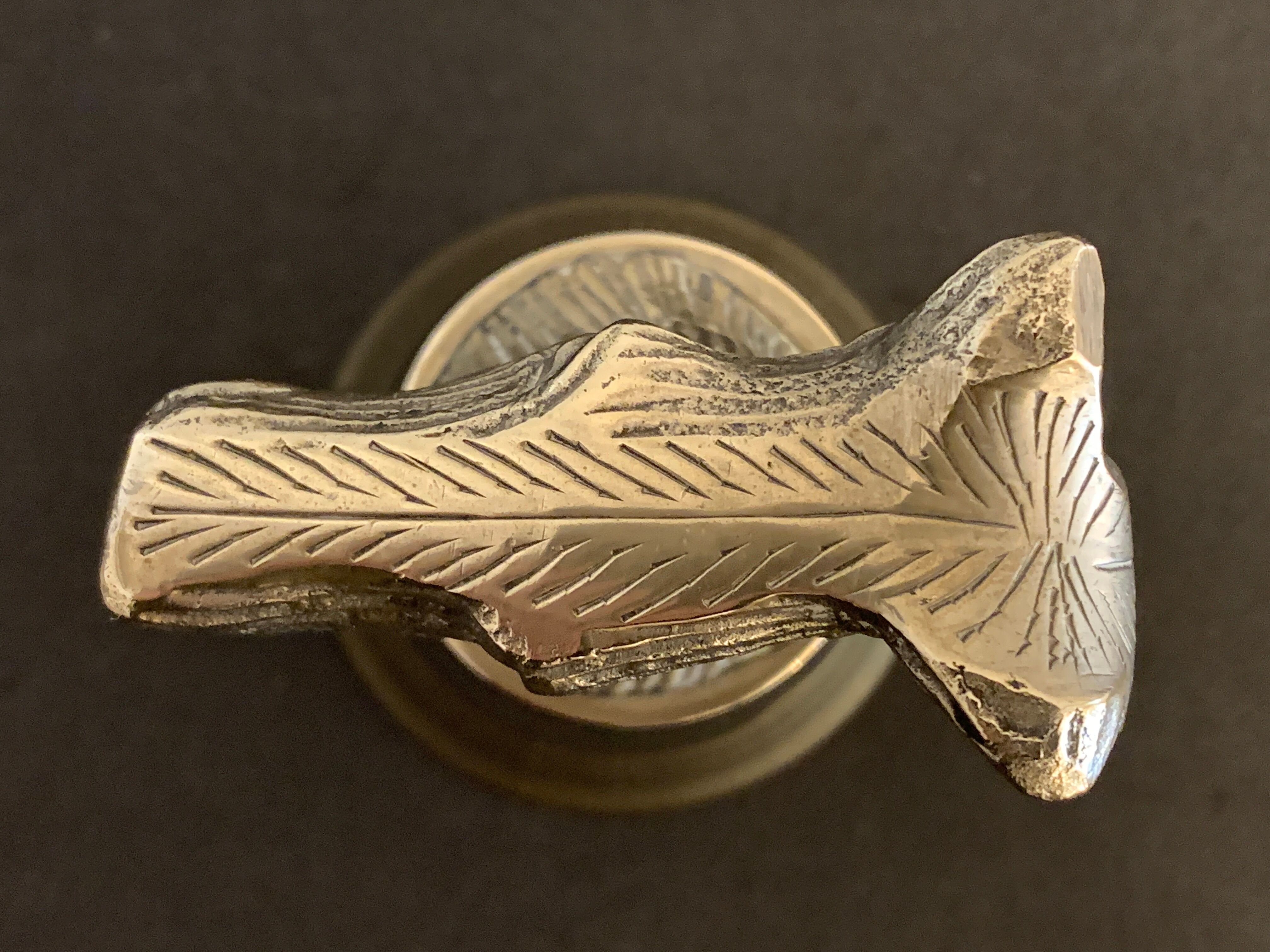 Glass or stirrup cup Gucci horse metal silver