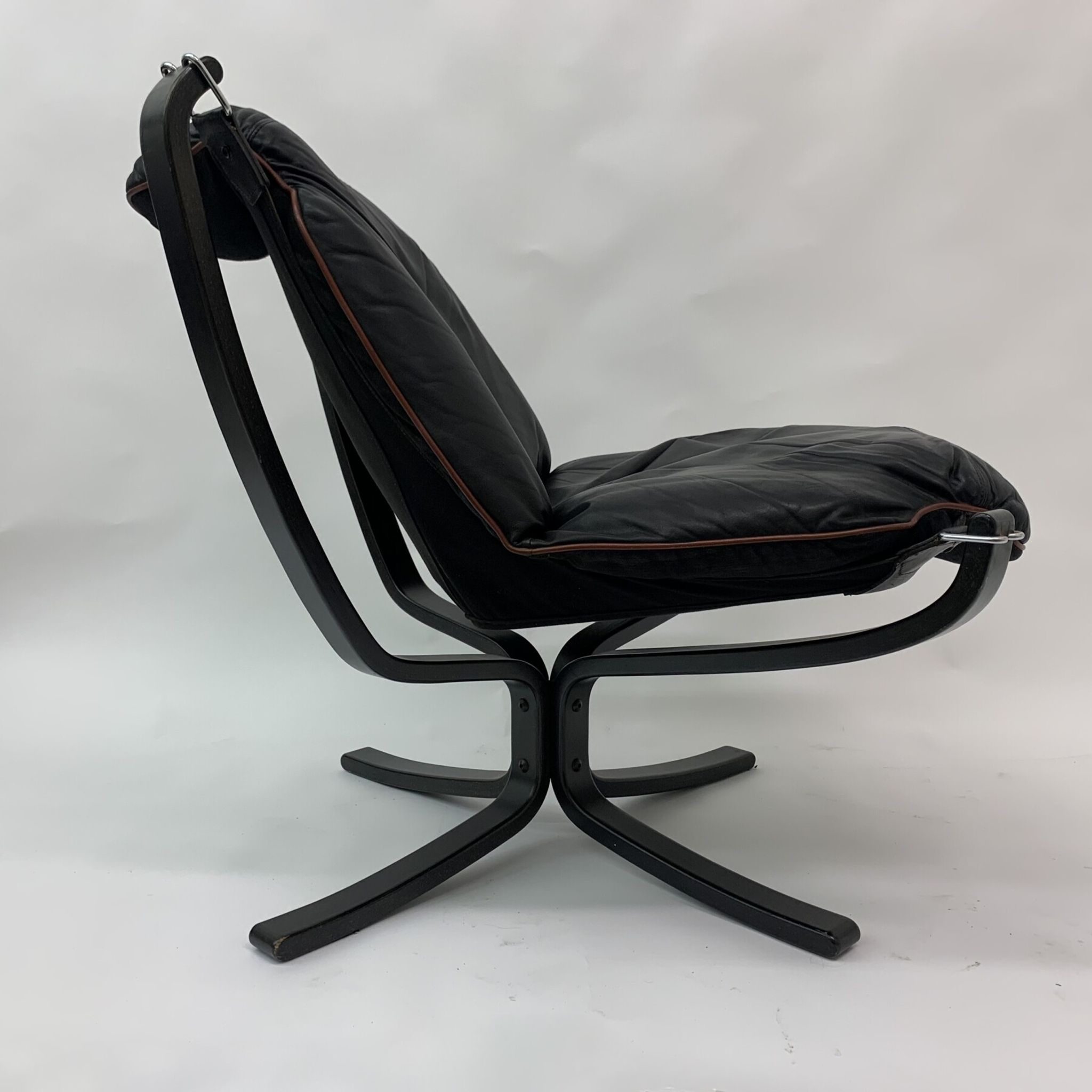 Falcon leather armchair by Sigurd Ressel for Vatne Møbler 1970s