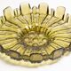 Decorative green glass flower-shaped plate, Italy, 1960s.