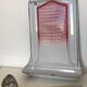 old white and red enamelled sheet egouttoir