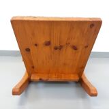 Brutalist rocking chair "sled" vintage