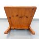 Brutalist rocking chair "sled" vintage