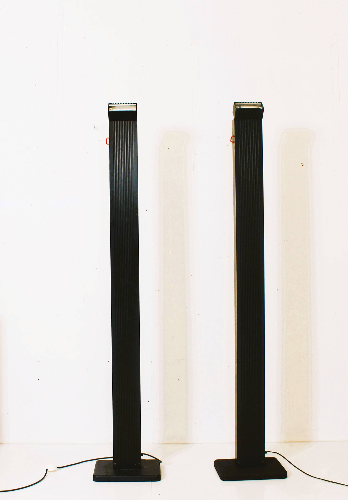 Pair of vintage Italian floor lamps "Zagar" by Silvio Carpani for Stil