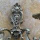 Wall lamp in gilded bronze baroque louis XV style vintage shell pattern