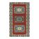 Vintage Turkish Hand-Knotted Wool Cotton Red Runner 110x193