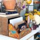 Range courrier vintage peint main