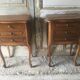 Pair of pine bedside tables