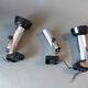 Series of 3 Targetti Sankey 1970 chrome wall lights.