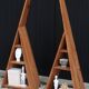 Pine wood bookcase or bedside table, 1970s