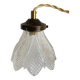 Hanging lamp, 2 m fabric cable, porcelain ceiling rose