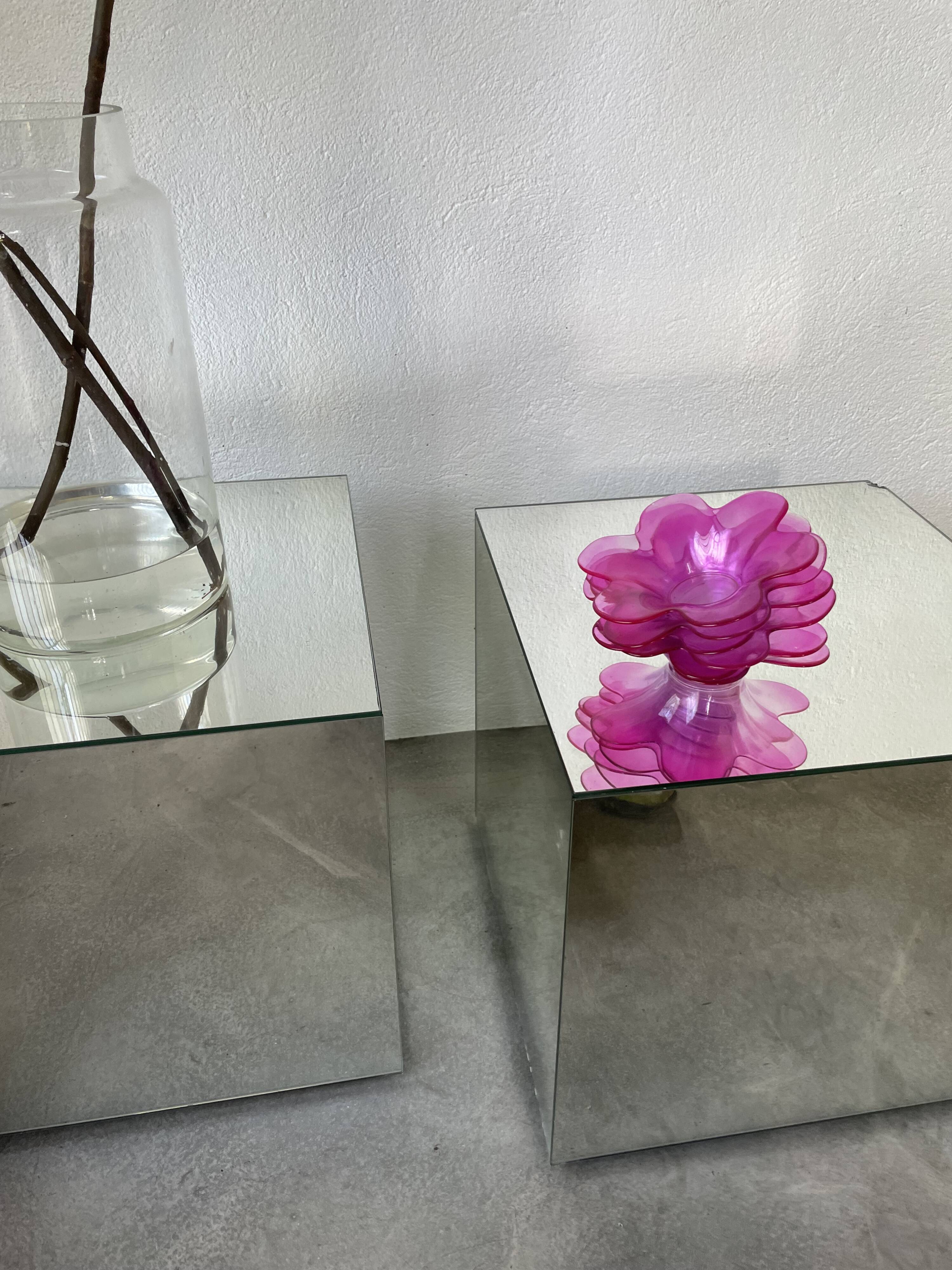 6 pop pink glass cups