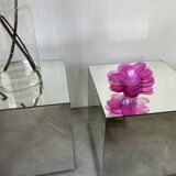 6 pop pink glass cups