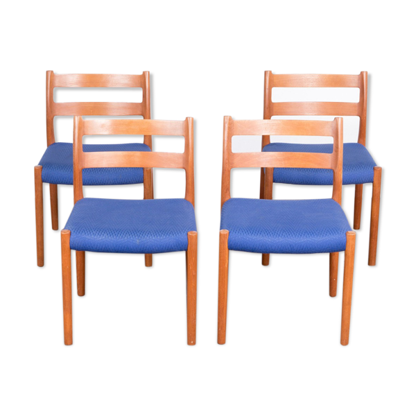 4 chaises en teck Niels Otto Møller