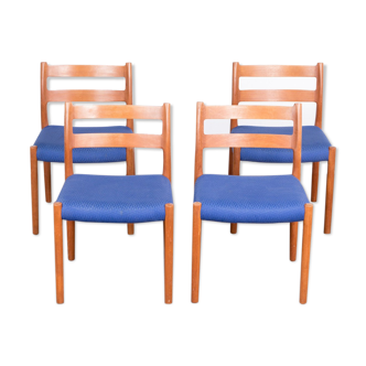 4 chairs model 84 teak Niels Otto Møller