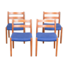 4 chairs model 84 teak Niels Otto Møller