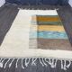 Tapis beni ouraine en laine pure fait main traditionnelle taille 1,4/2,6 m