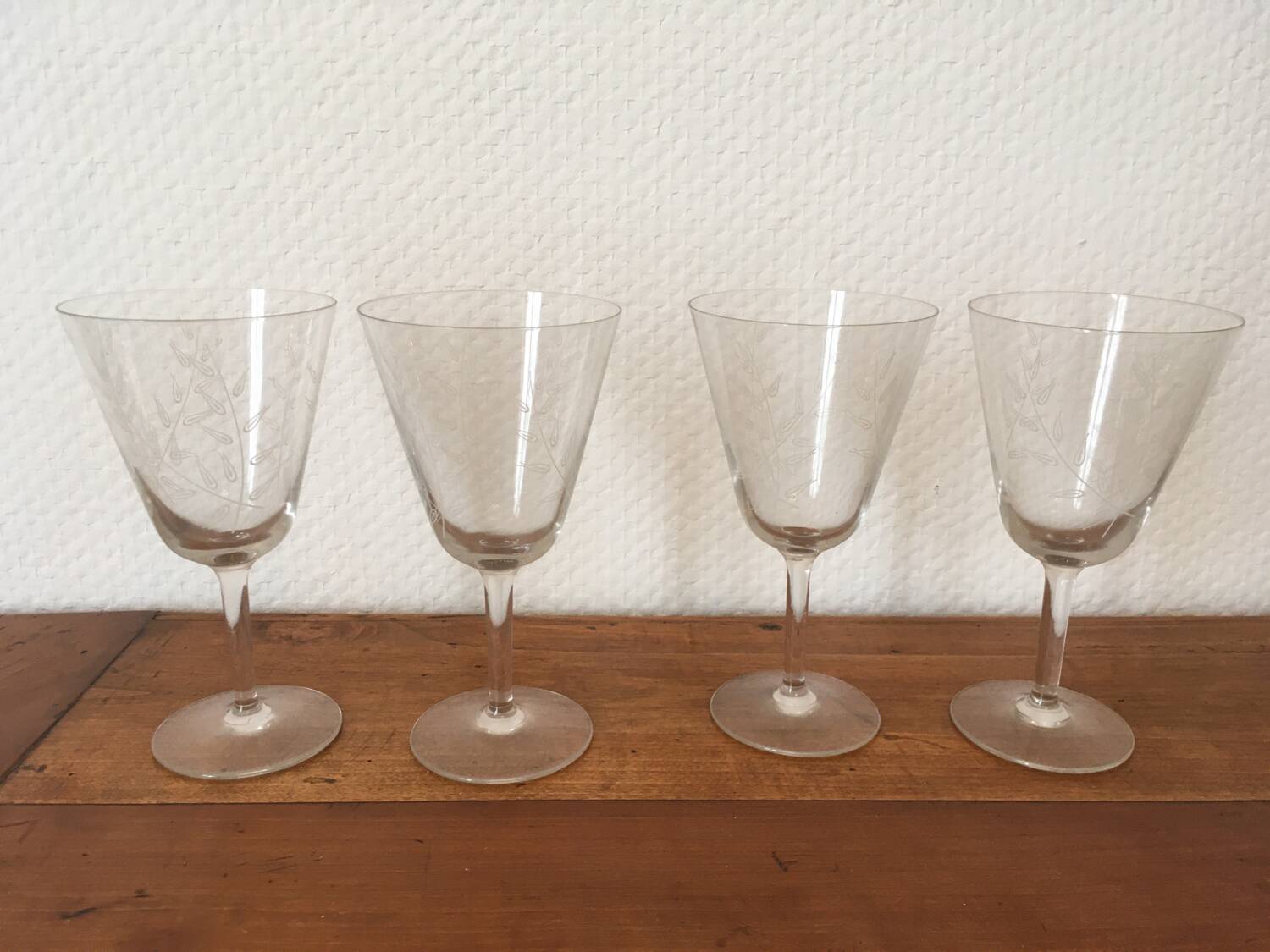 Crystal glass service.