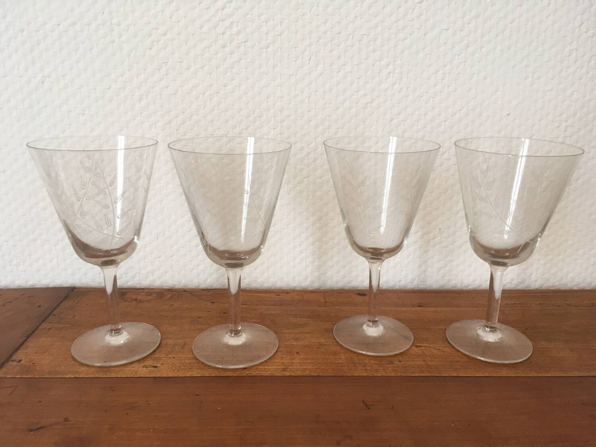 Service verres cristal.