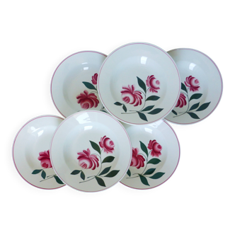 6 vintage deep plates from Printemps Paris model Essonnes 210616