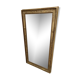 Restoration period gilt mirror in wood and stucco, 119x63 cm